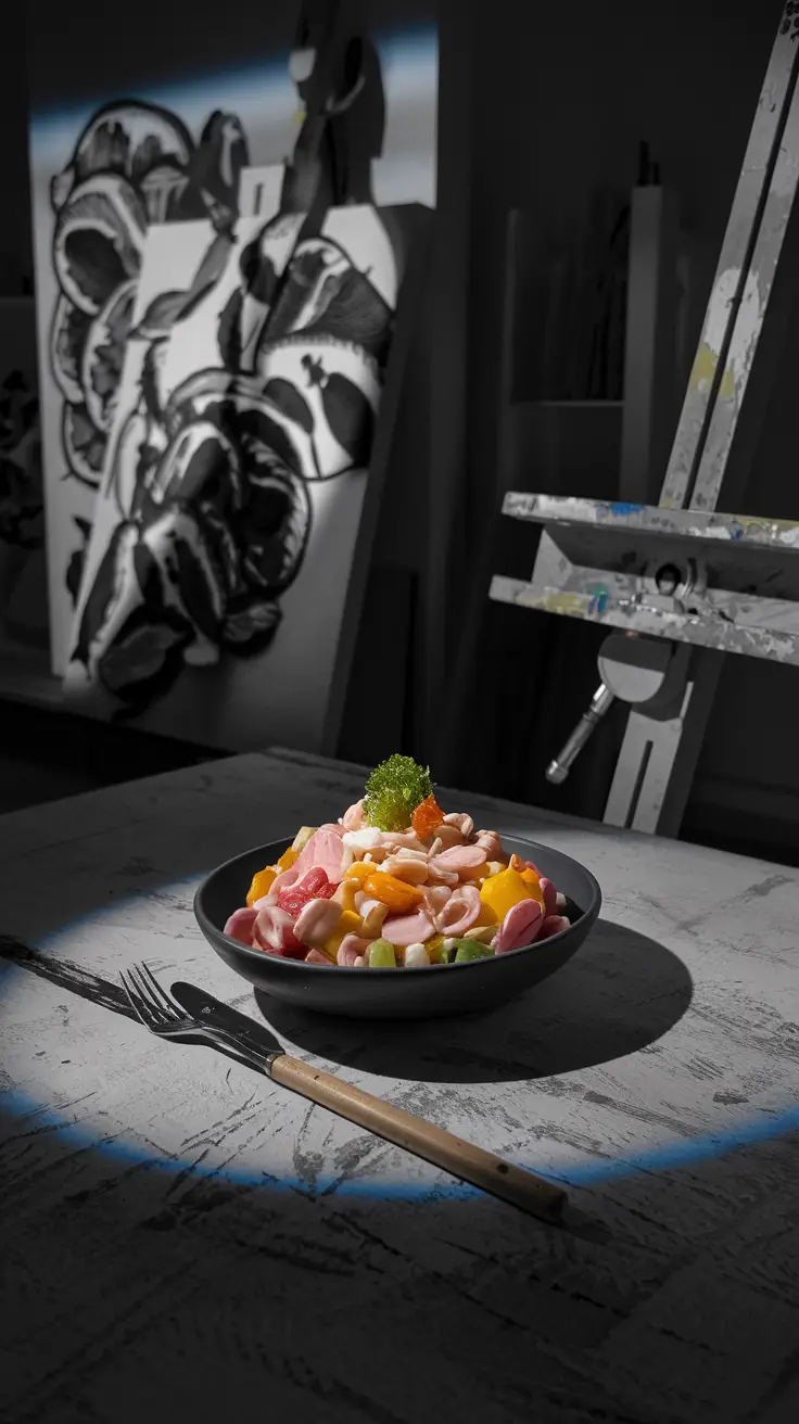 Artistic Presentation of Conch Salad